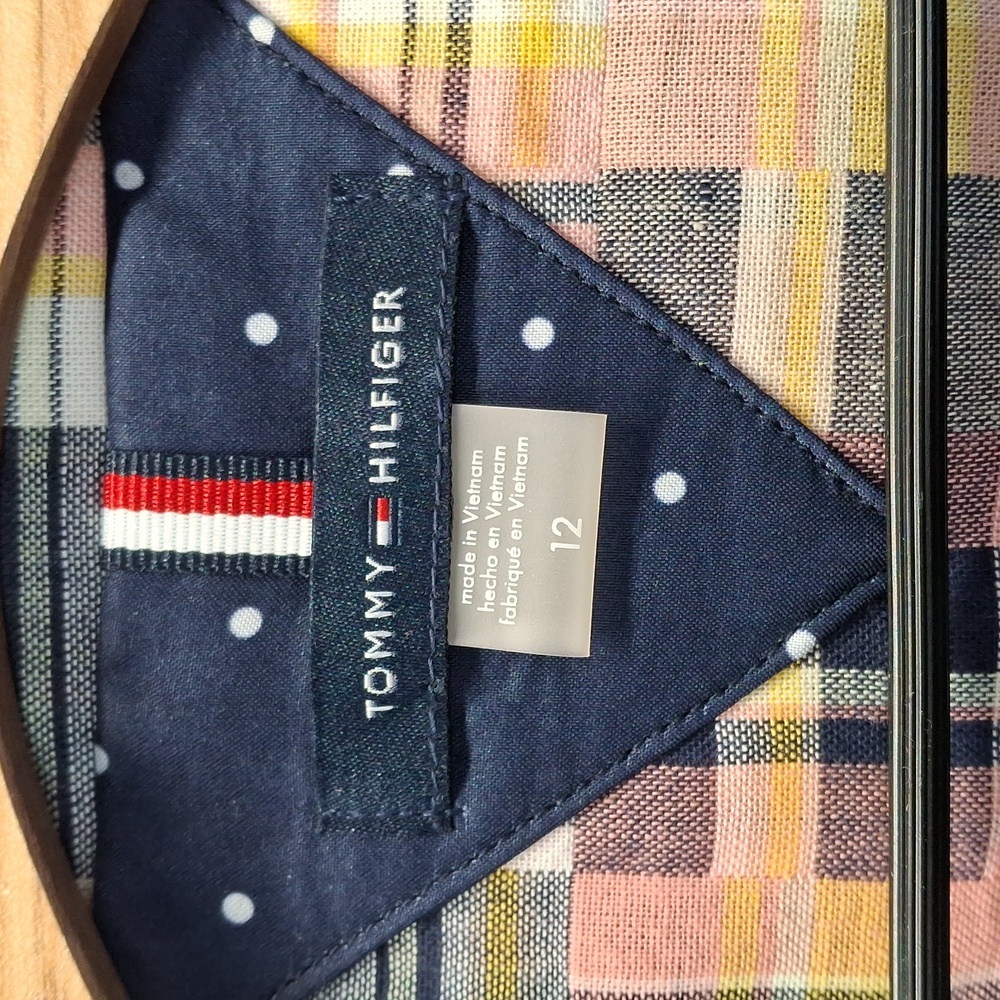 Sold! Tommy Hilfiger Mixed Madras Plaid Blazer Jacket Multicolor 12 NWOT - Picture 12 of 13
